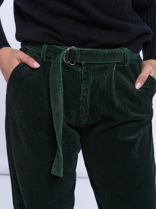 Slouchy trousers w/belt
