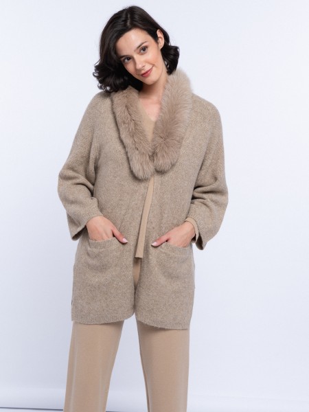 Long coat with wool