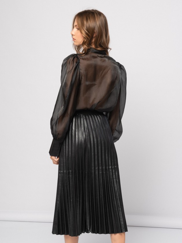 Pu leather skirt