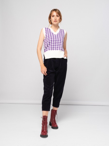 Pied de poule vest