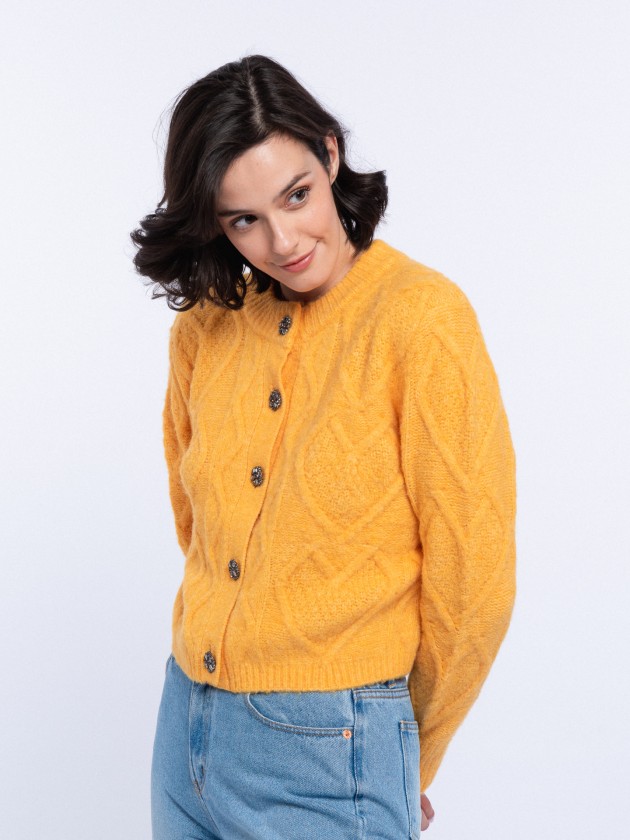 Short knit coat