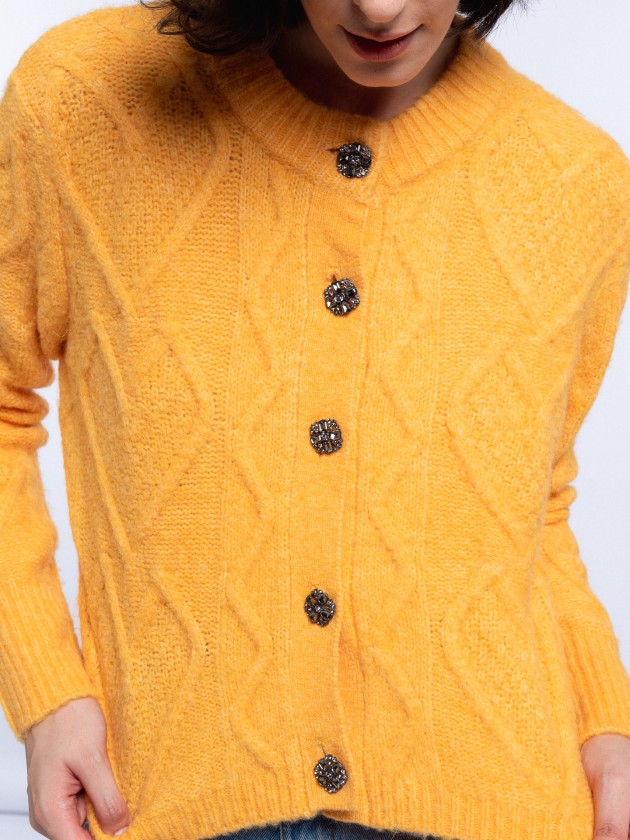 Short knit coat