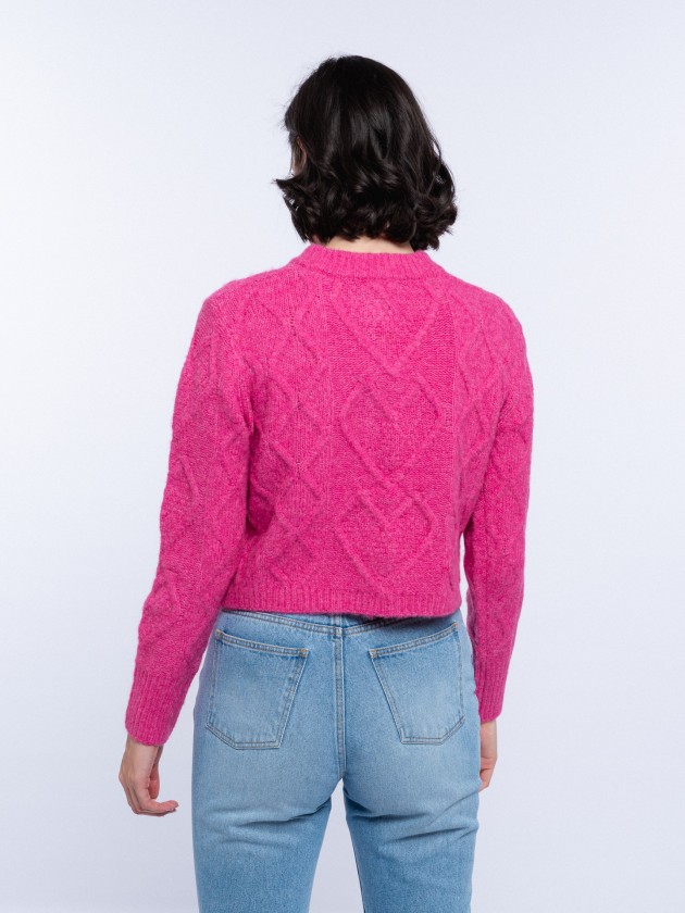 Short knit coat