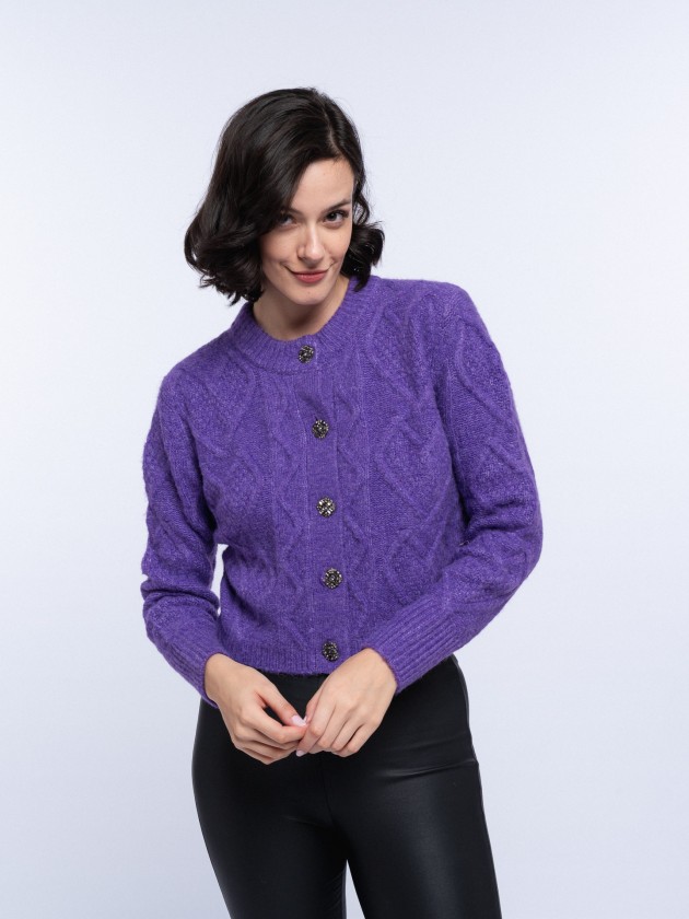 Short knit coat