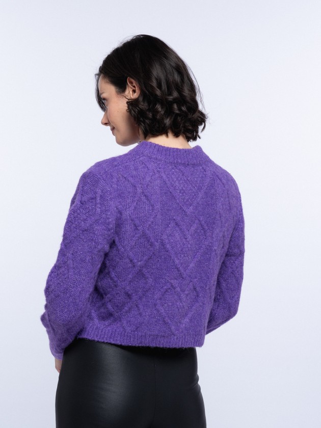 Short knit coat