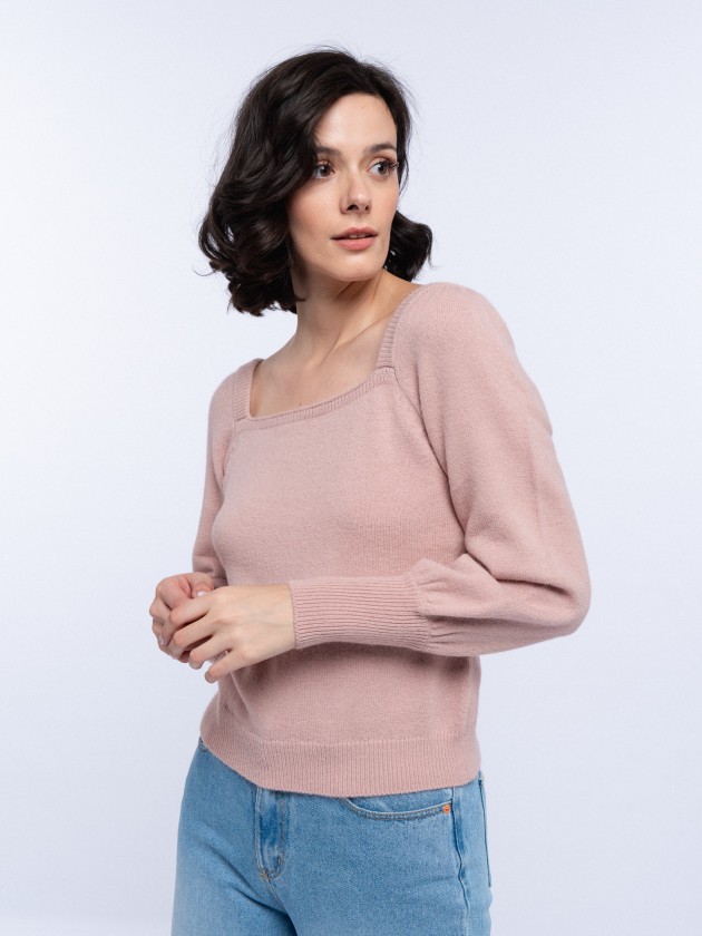 Sweater with ballon sleeves