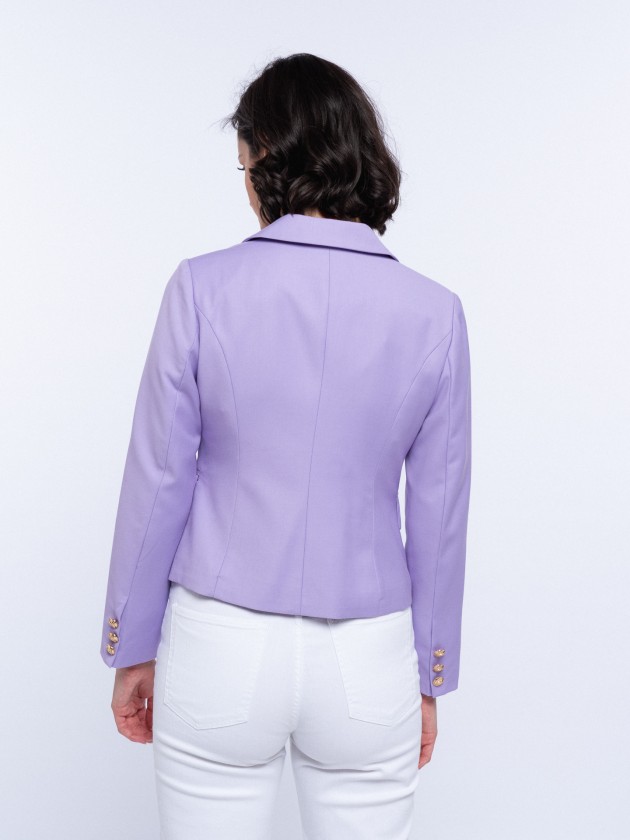 Blazer com botes dourados