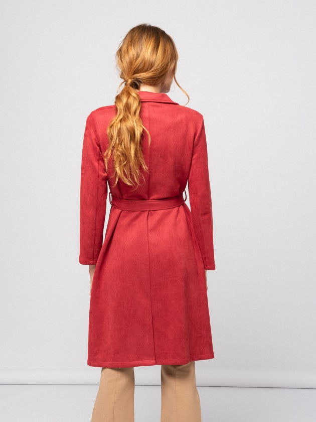 Long coat with golden buttons