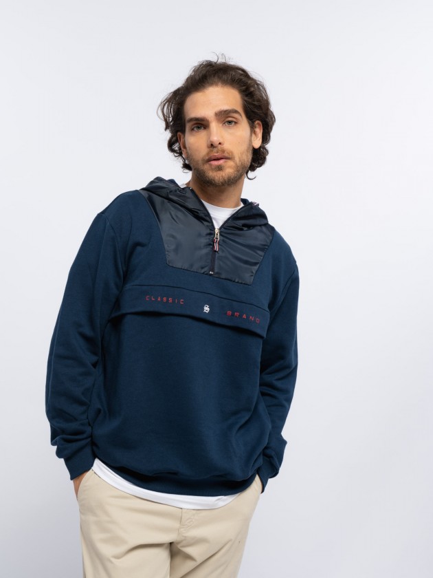 Bimaterial shirt