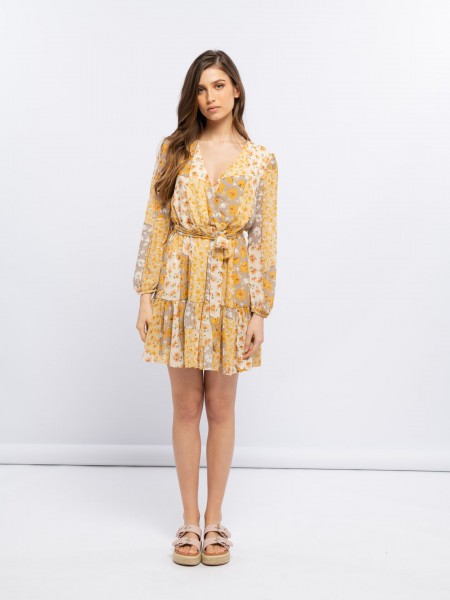 Vestido curto amarelo