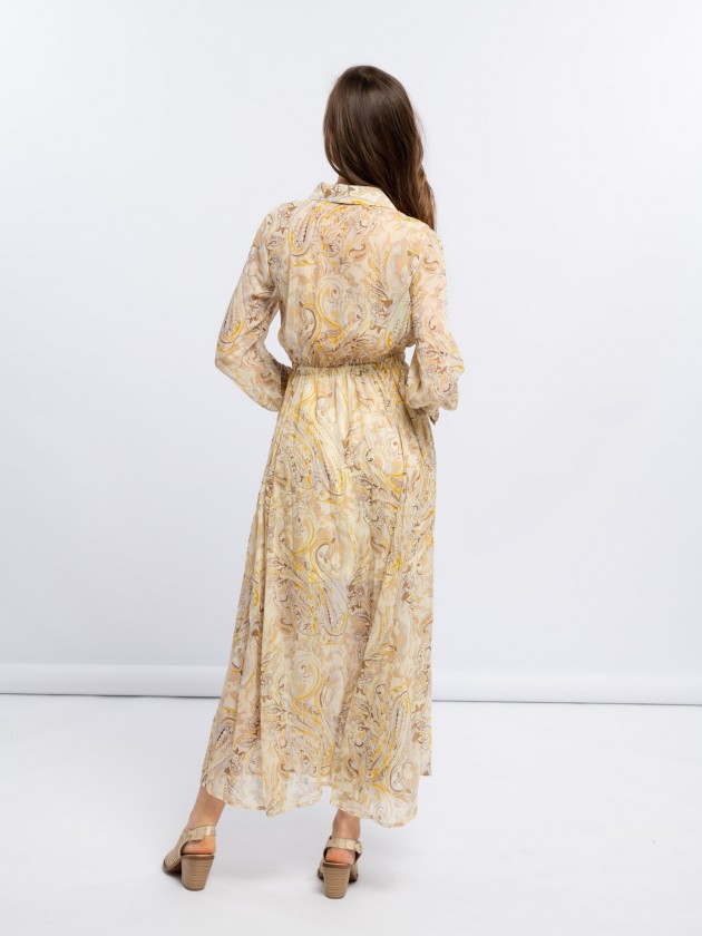 Vestido comprido estampado