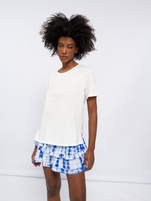 T-shirt bsica 100% algodo