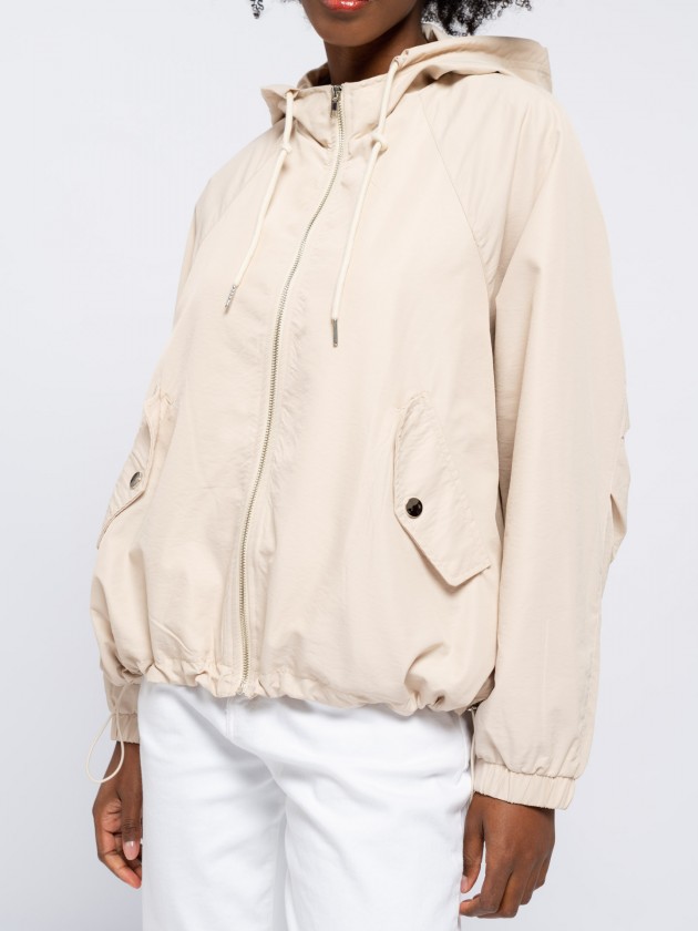 Parka acetinada