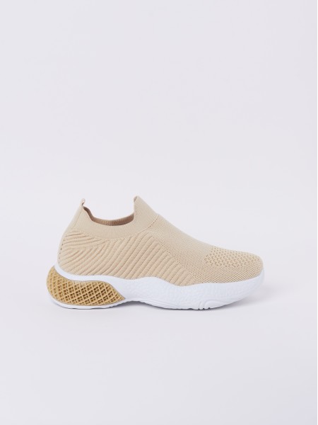 Sneakers in stretch fabric