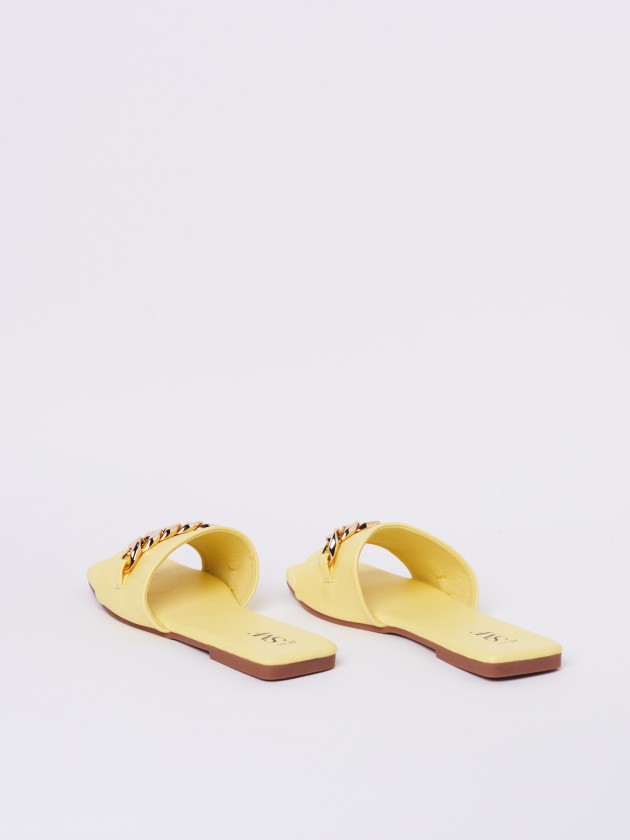Flat chain sandals