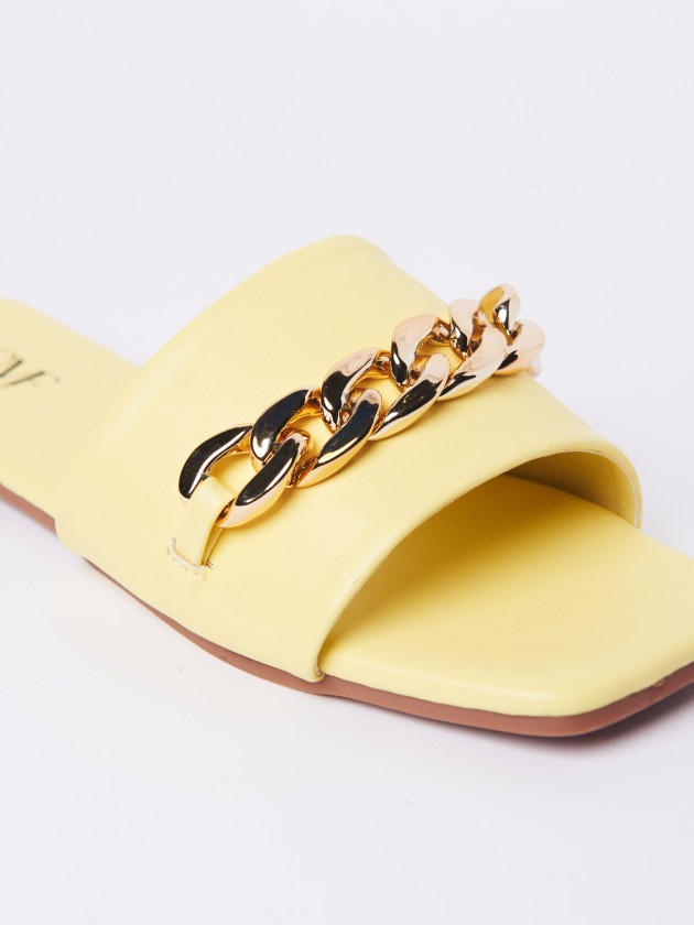 Flat chain sandals