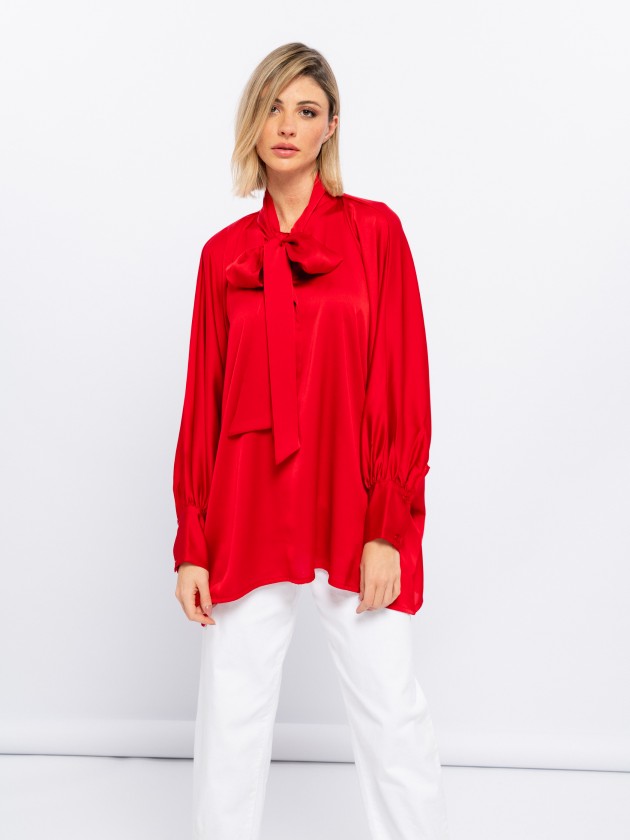 Satin tunic