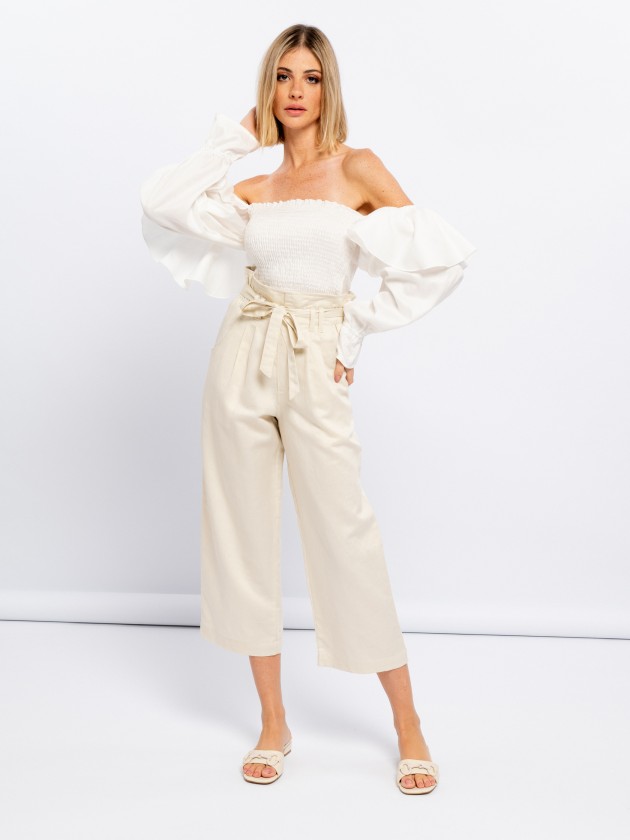 Blusa com manga balo