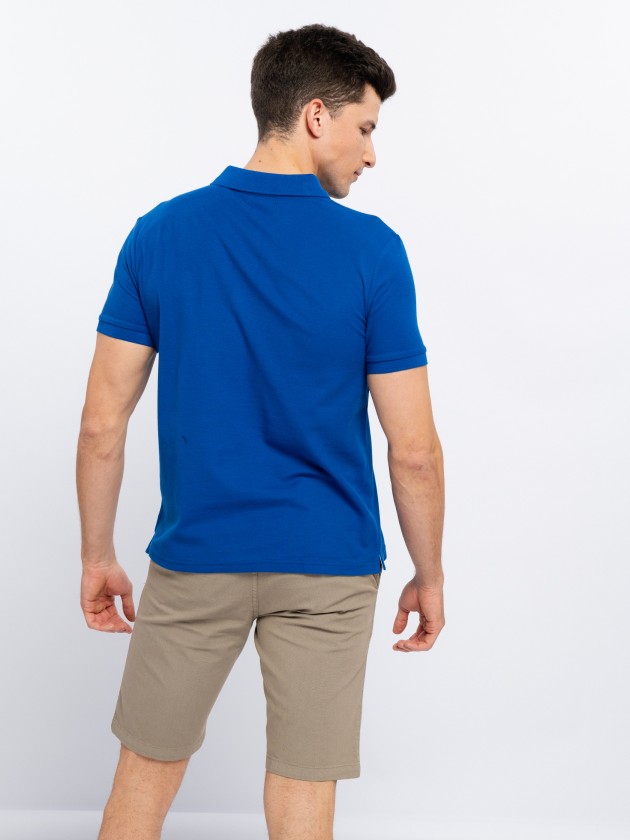 Polo piqu com bordado