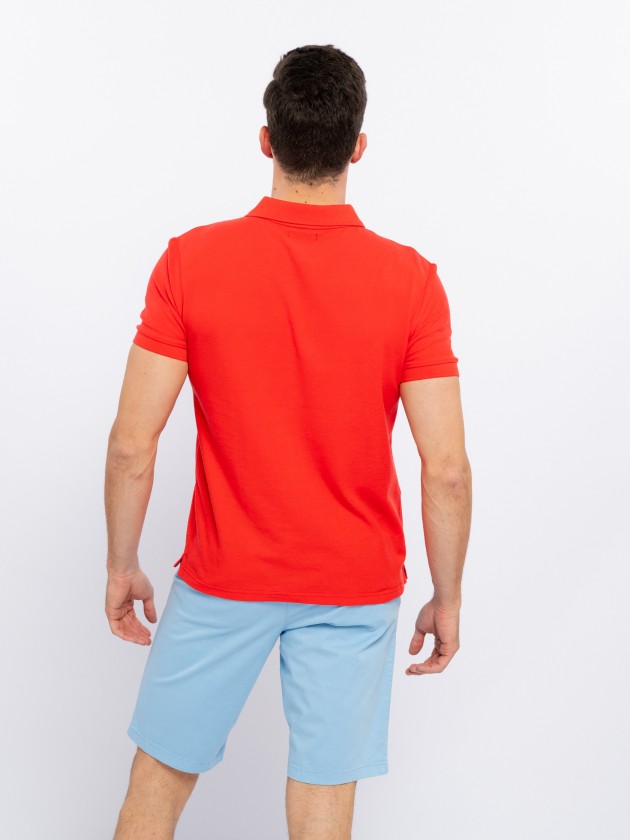 Polo piqu com bolso