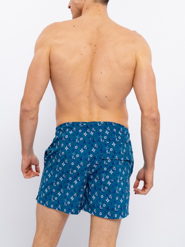Printed beach shorts
