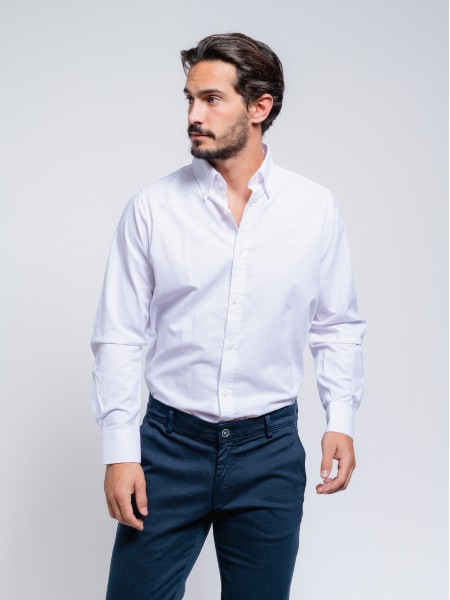 Classic oxford shirt with embroidery