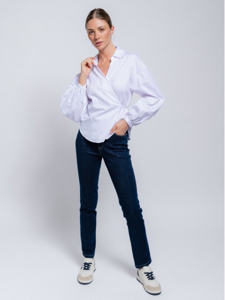 Double-breasted blouse
