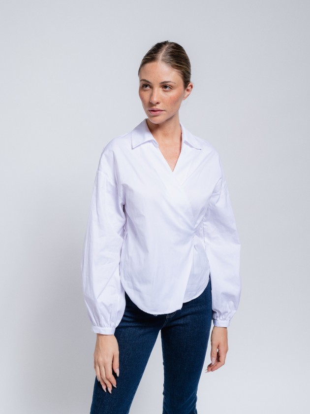 Double-breasted blouse