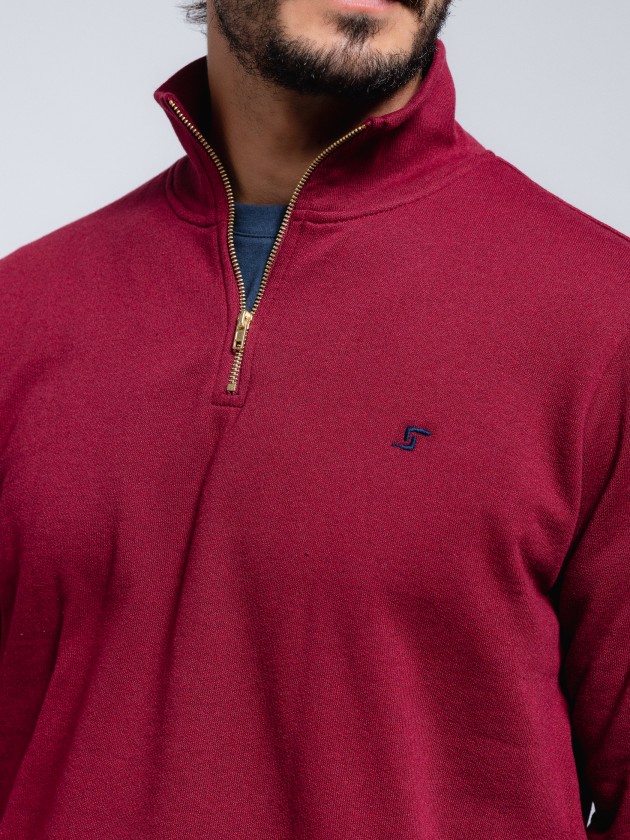Polo with zip