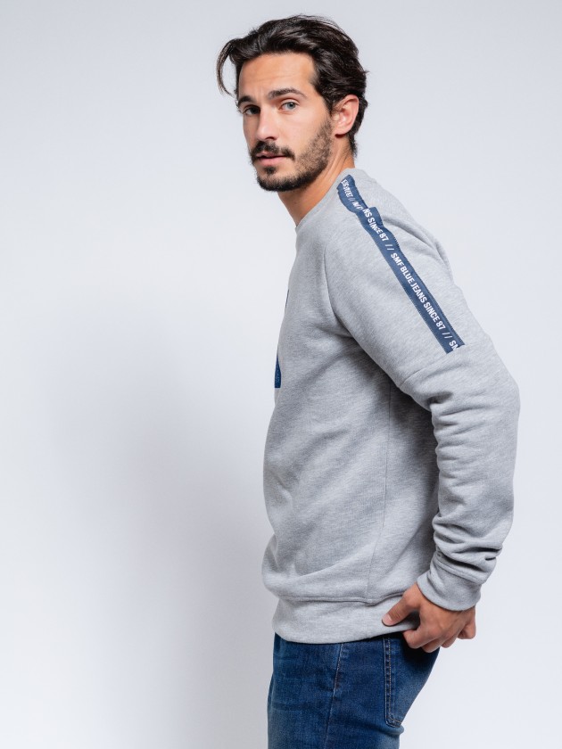 Camisola com estampado floco