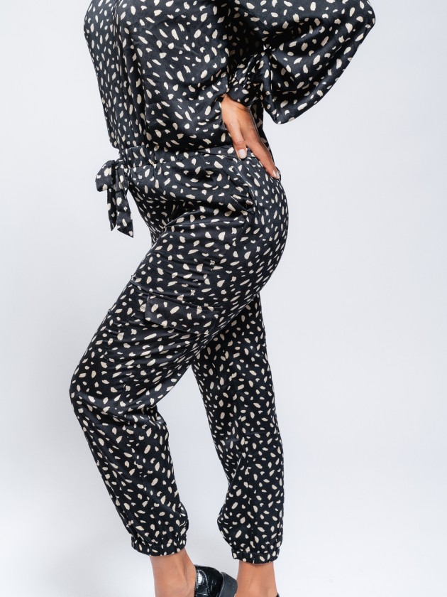 Printed jogger pants
