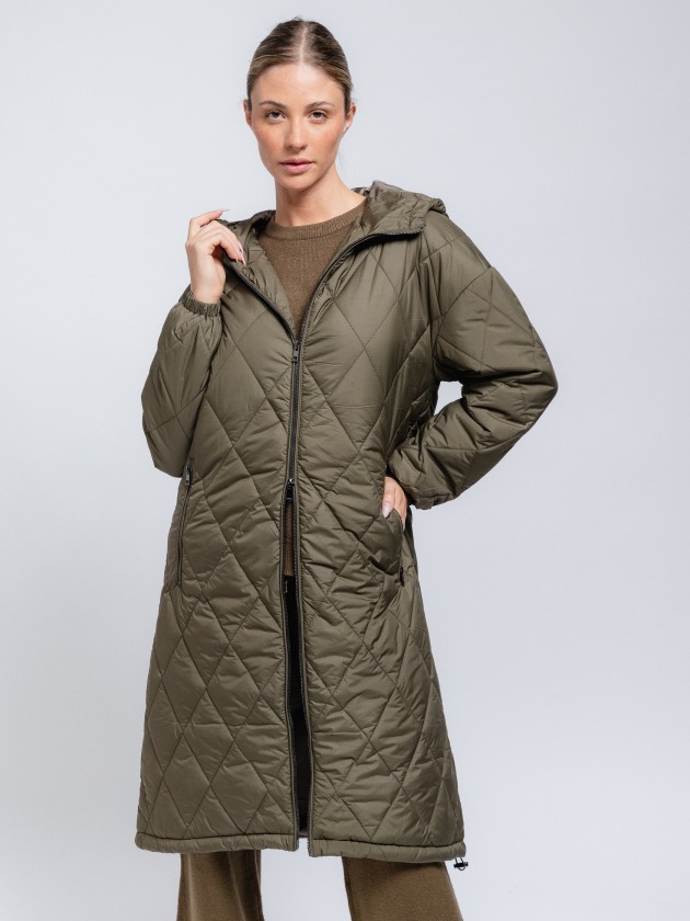 Hooded puffer jacket