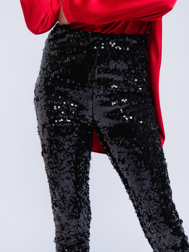 Sequin trousers