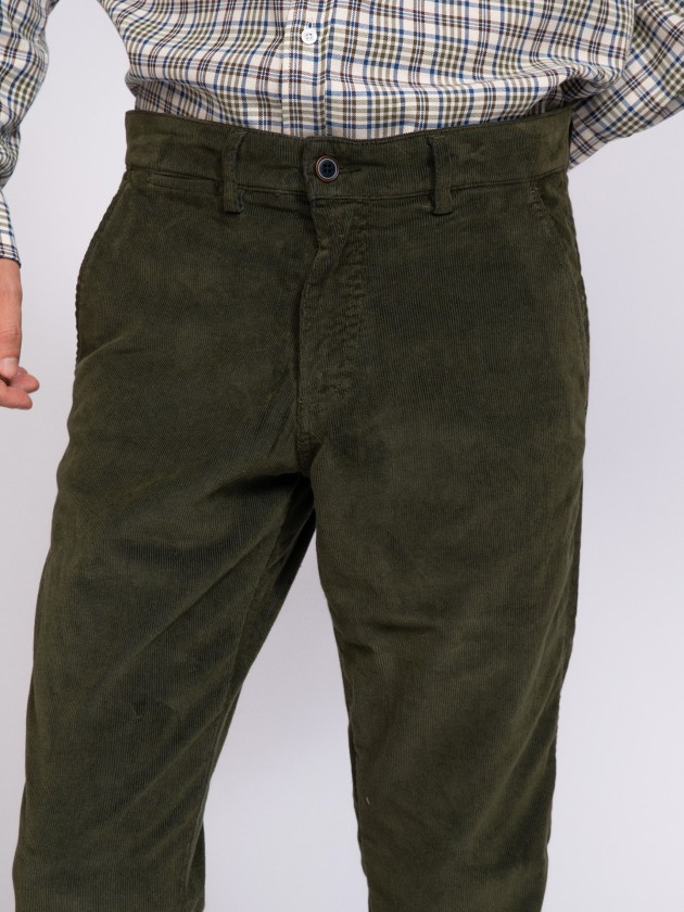 Corduroy chino trousers