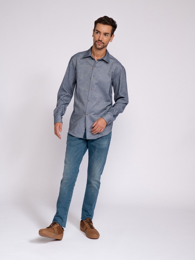 Plain flannel shirt