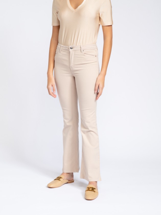Hight waist flare trousers