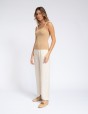 Linen wide leg pants
