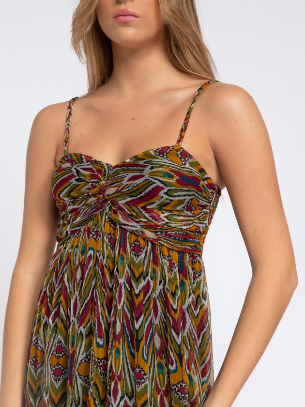 Flowy printed dress