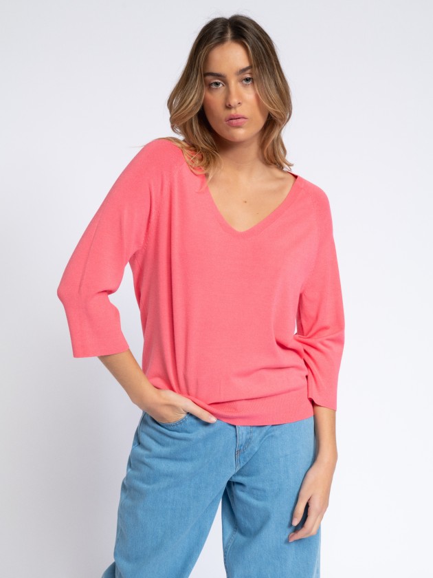 Camisola de malha bsica