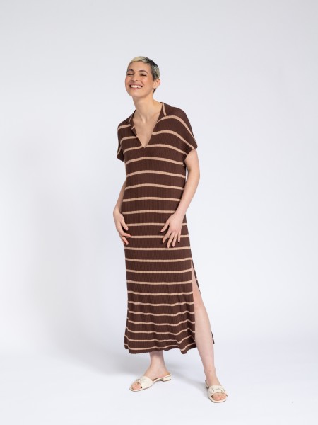 Stripped knit dress