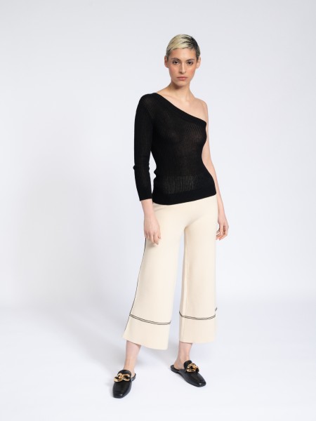 Camisola de malha de um s ombro