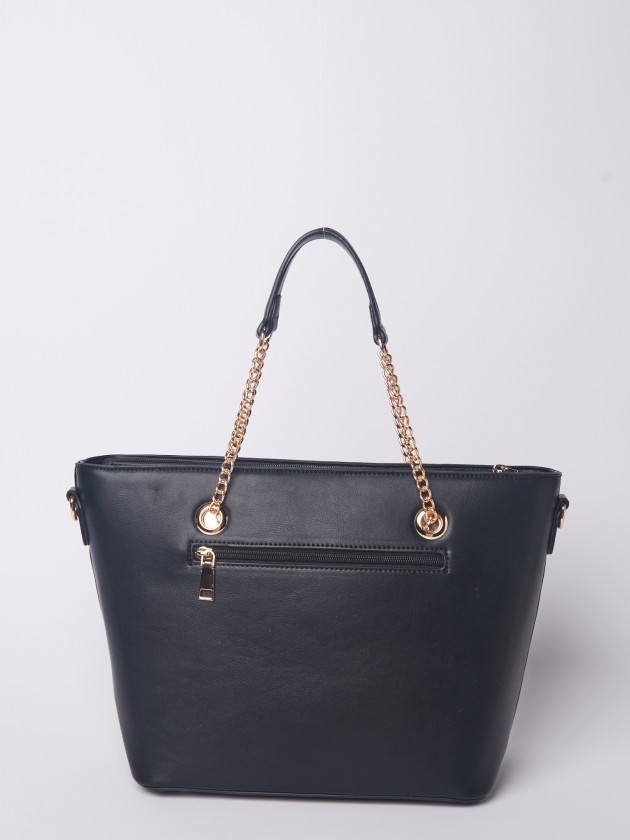 Shoulder bag with chain straps