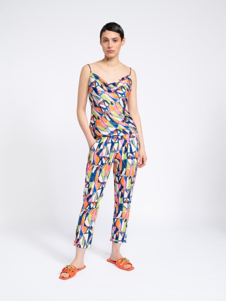 Top imprim satin