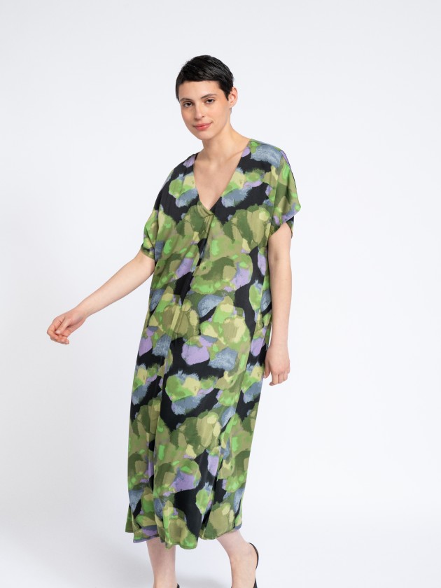 Vestido tunica estampado