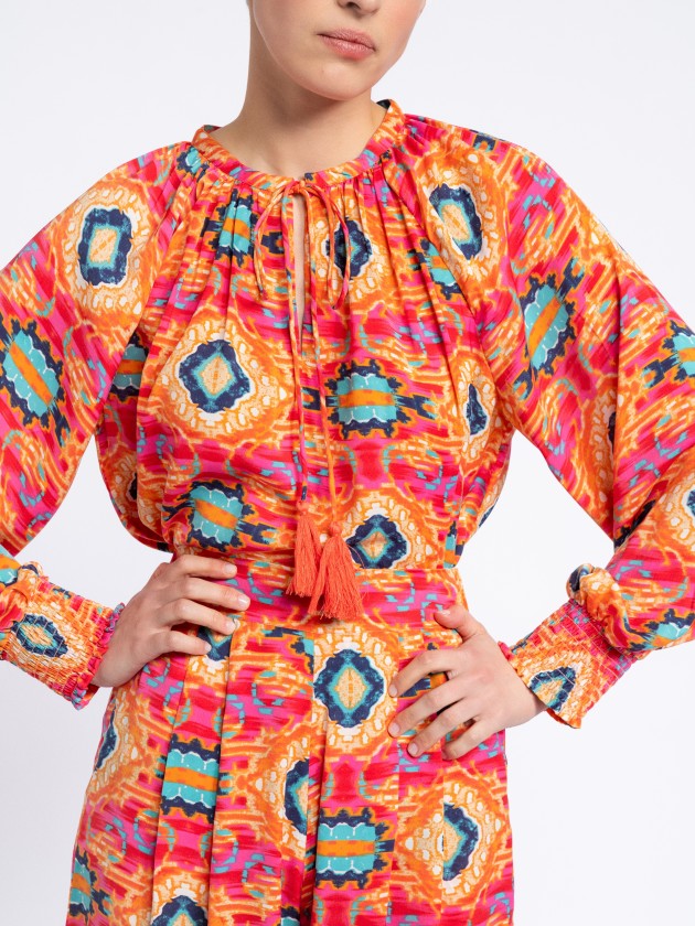 Patterned tunic