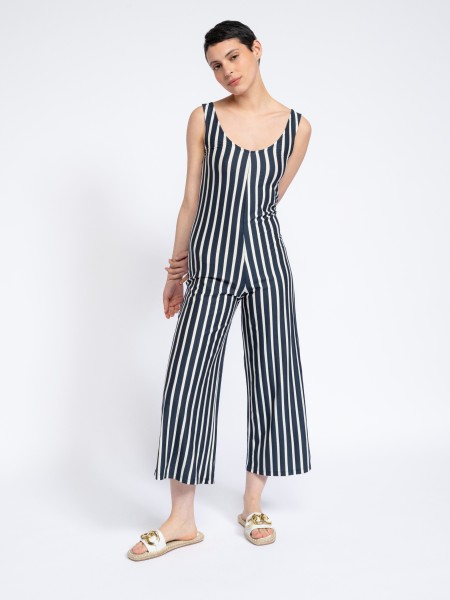 Striped jumpsuit