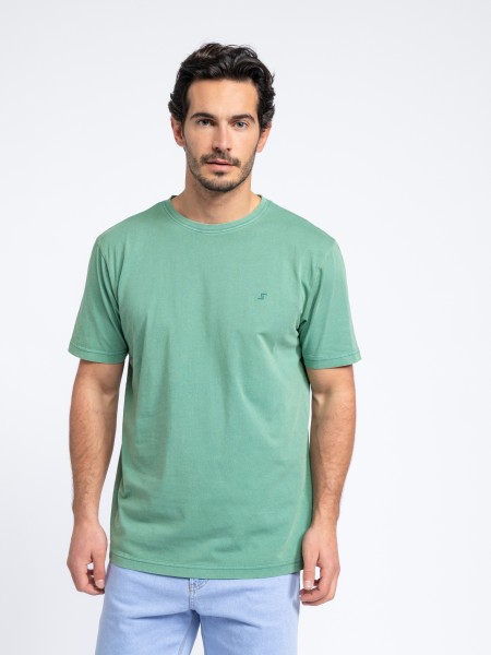 Embroided stamped basic t-shirt