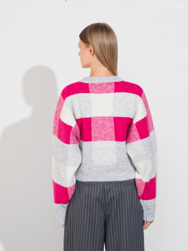 Short knitwear coat