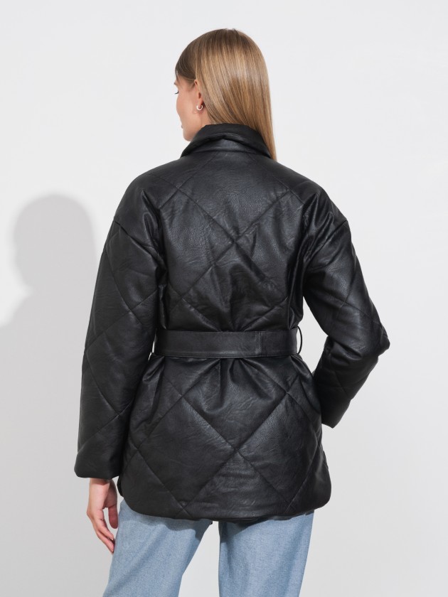 Leatherette coat