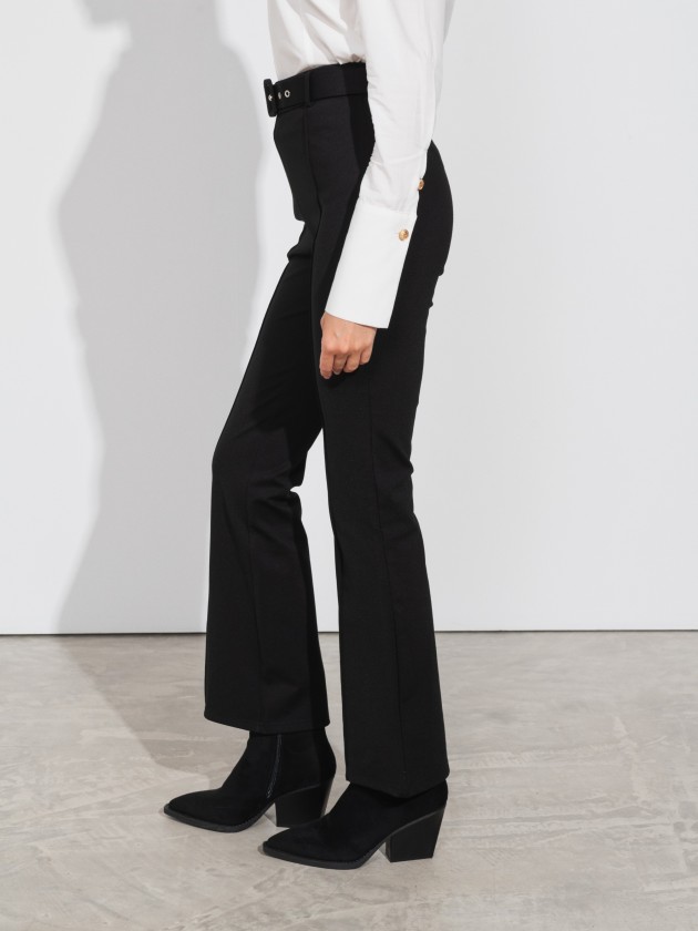 Classic trousers with a belt